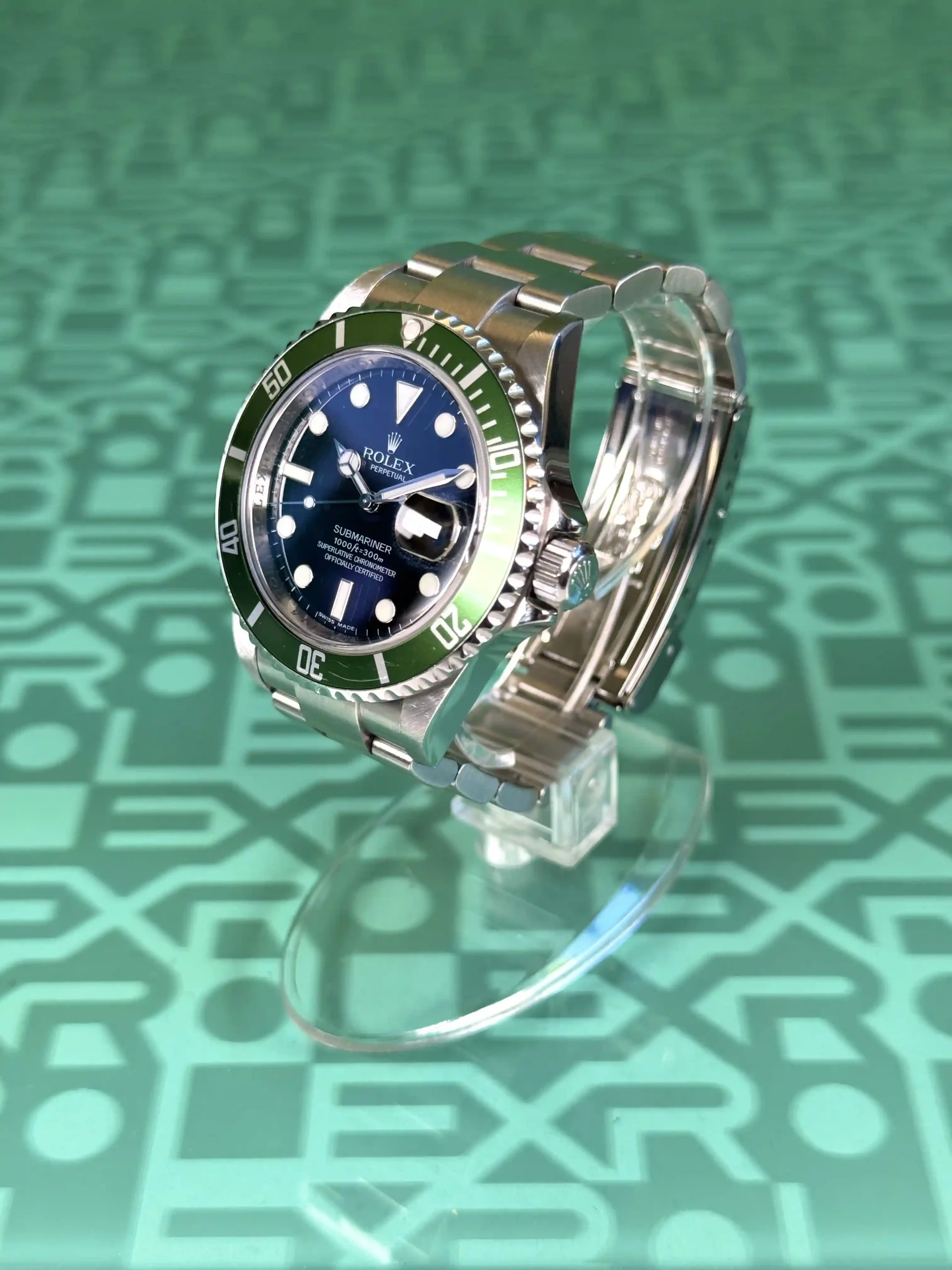 orologio rolex con ghiera verde