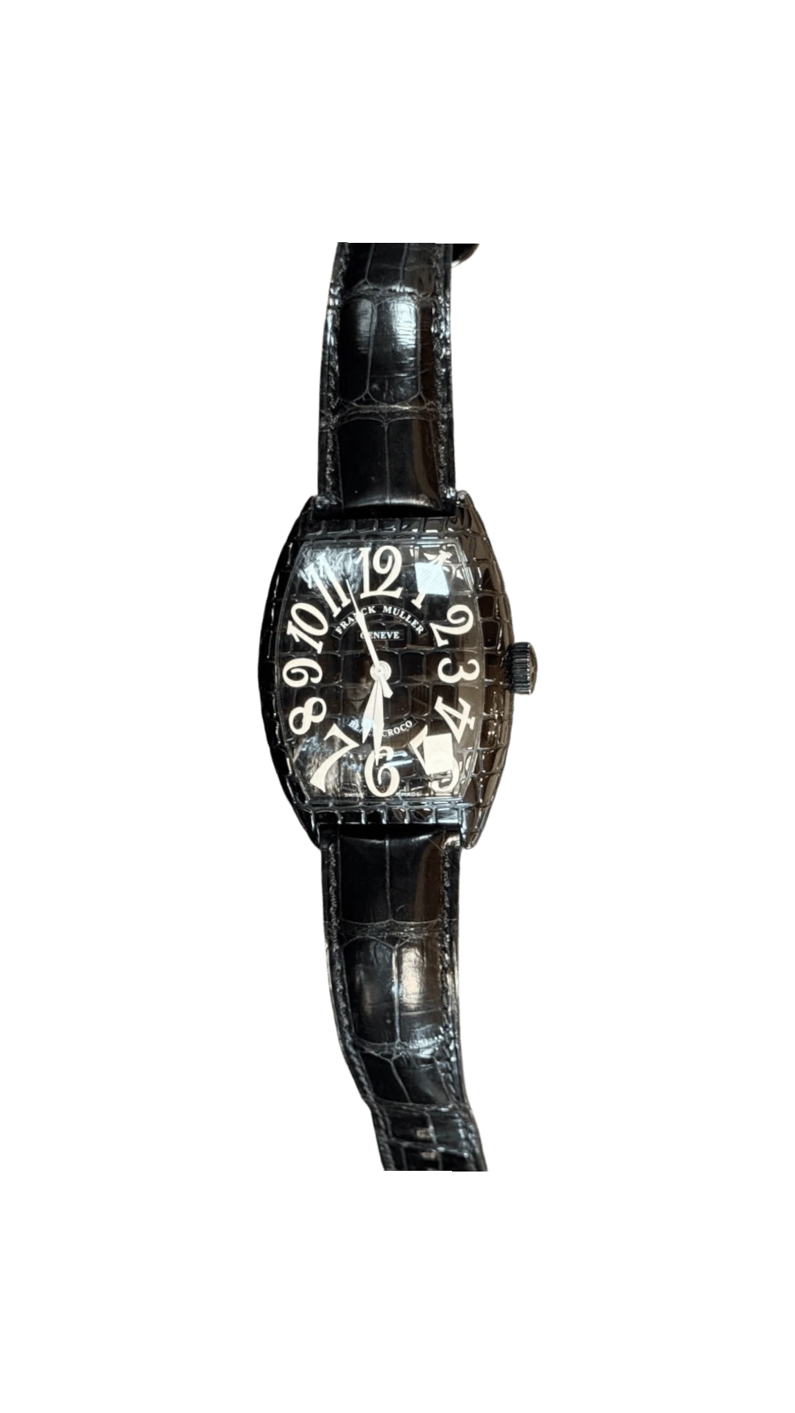 orologio con cinturino in coccodrillo